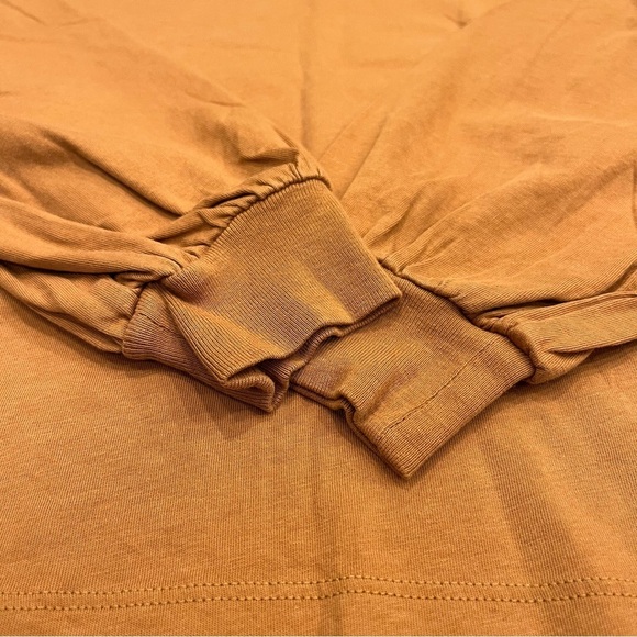 Everlane | Square Mock Neck Long Sleeve Tee | Cider | XS - Picture 9 of 12
